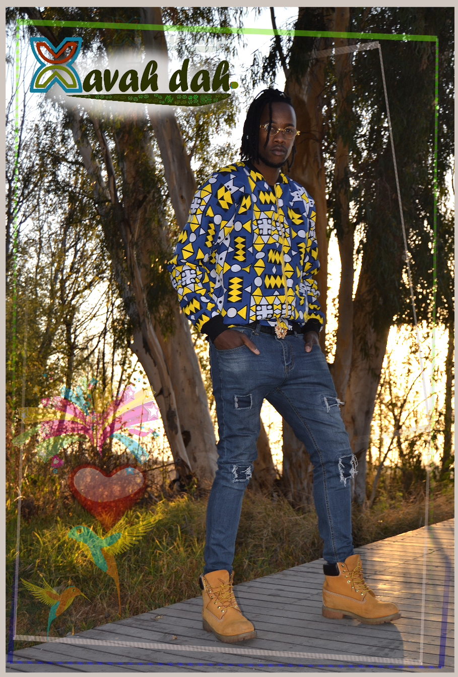 Lifestyle Bomber Jacket - Ndebele Patterns