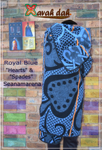 Load image into Gallery viewer, Basotho Blanket - Seanamarena - Royal Blue Hearts
