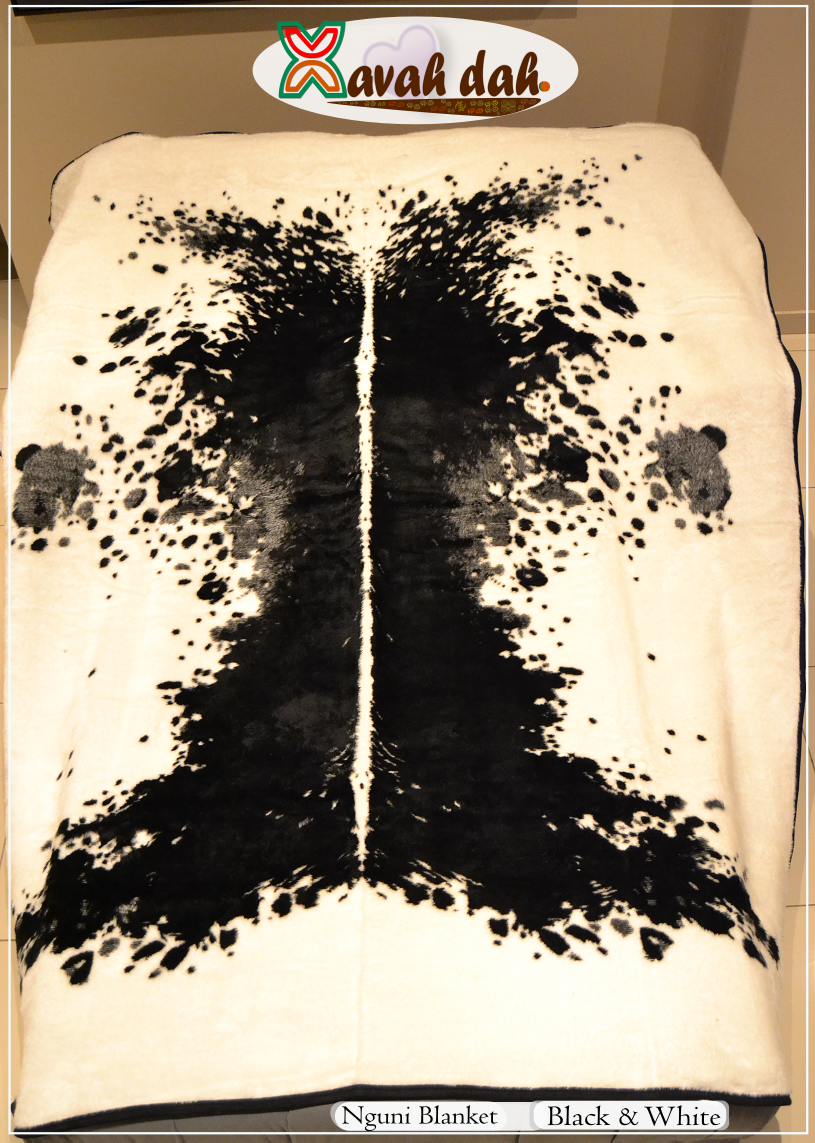 Nguni Blanket - (Black and White)