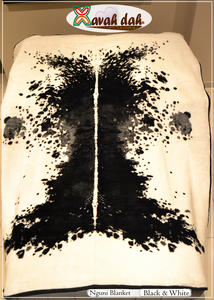 Nguni Blanket - (Black and White)