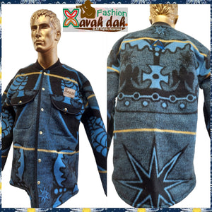 Custom Basotho Blanket - Bomber Jaguar Jackets