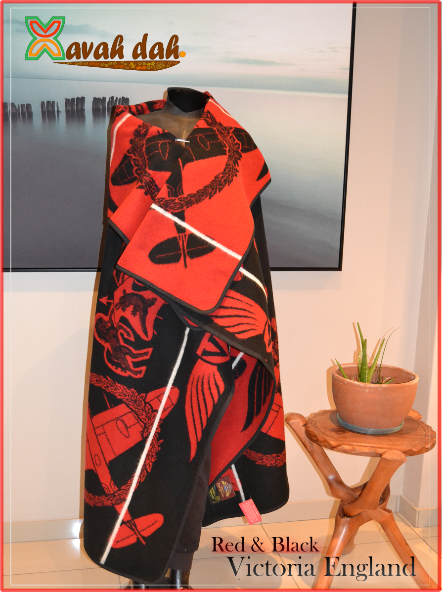 Basotho Blanket - Victoria England (Red n Black)