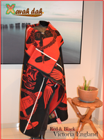 Load image into Gallery viewer, Basotho Blanket - Victoria England (Red n Black)
