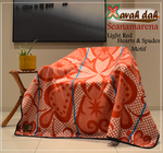 Load image into Gallery viewer, Basotho Blanket - Seanamarena (Light Red - Hearts)
