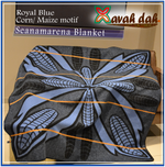 Load image into Gallery viewer, Basotho Blanket - Seanamarena - Royal Blue Corn/Maize
