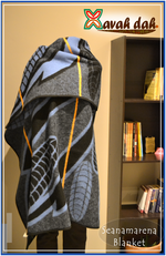 Load image into Gallery viewer, Basotho Blanket - Seanamarena - Royal Blue Corn/Maize
