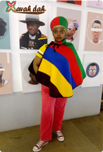 Load image into Gallery viewer, Poncho/ Throw  - Ndebele Blanket - Umbhalo Blanket
