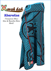 Basotho Blanket - Kharetsa (Turquoise Blue)